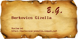 Berkovics Gizella névjegykártya